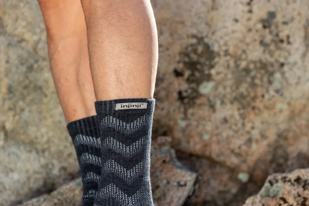 Injinji Outdoor Midweight Crew Wool Slate Teensokken XL - afbeelding 4 van 6