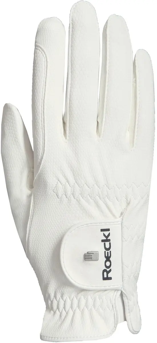 Roeckl Sports Roeck Grip Pro Rijhandschoenen, uniseks, zomer, wit, 8,5