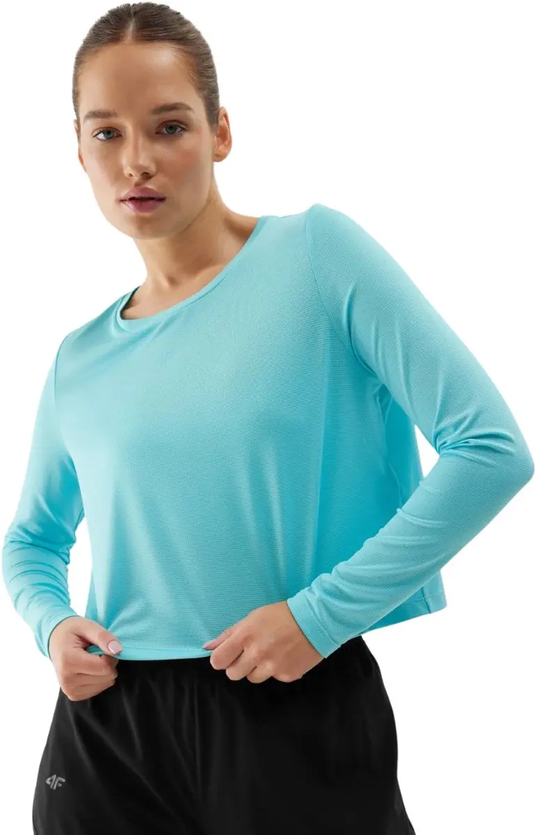 4F T-shirt Dames longsleeve Blauw