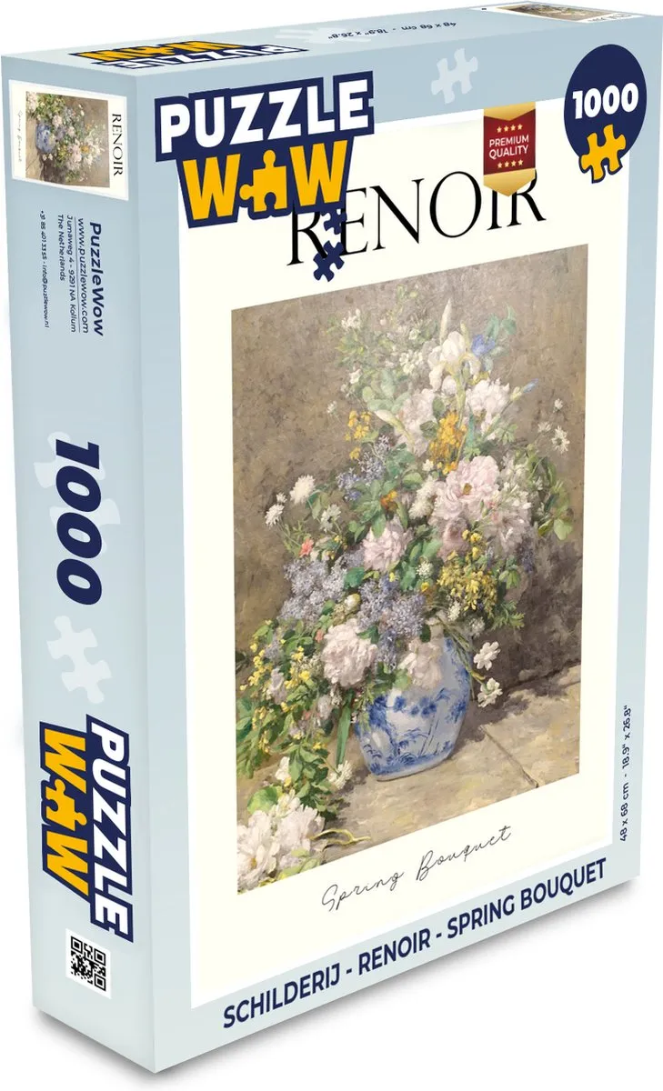PuzzleWow Renoir Spring Bouquet Legpuzzel 1000 Stuks
