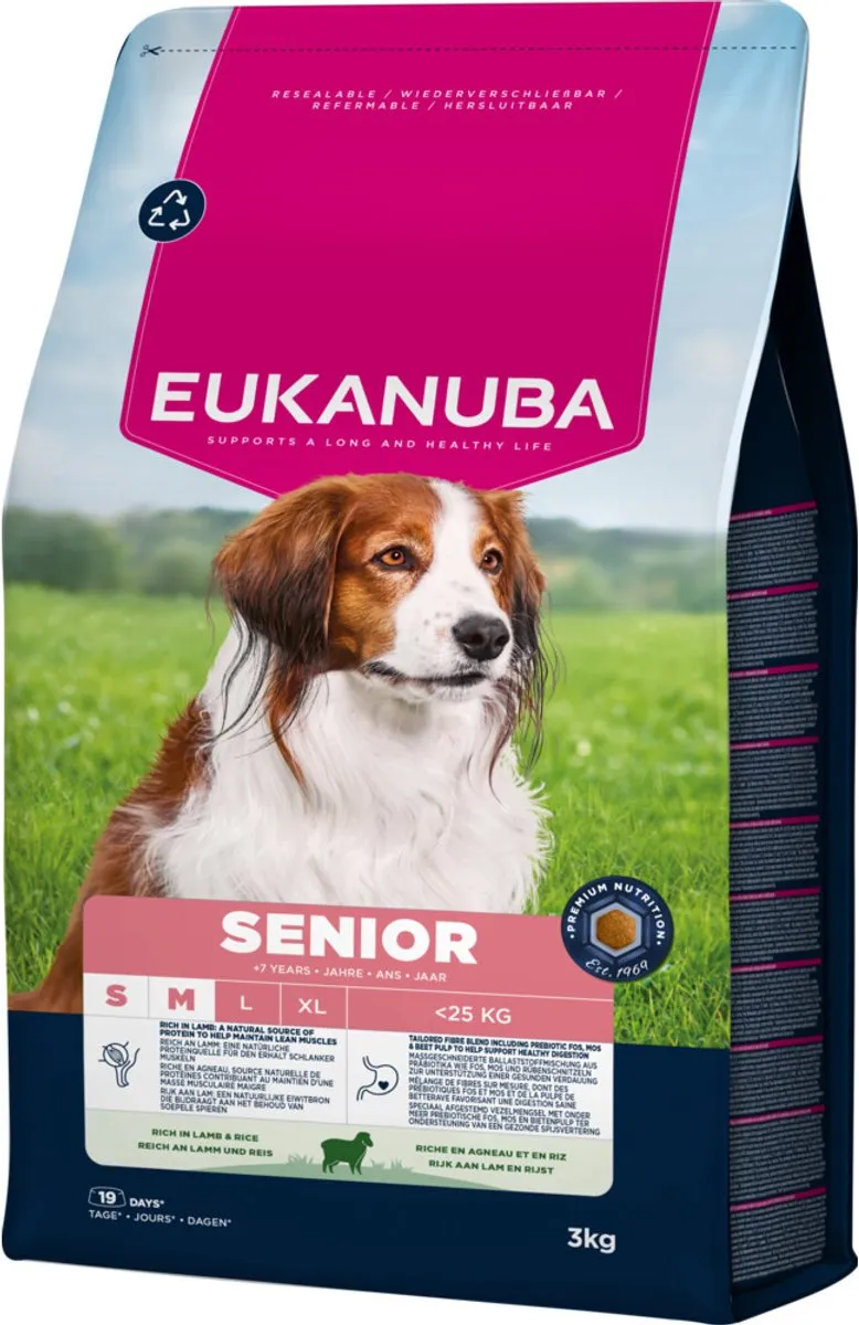 Eukanuba Life Care Dog Senior Lam & Rijst