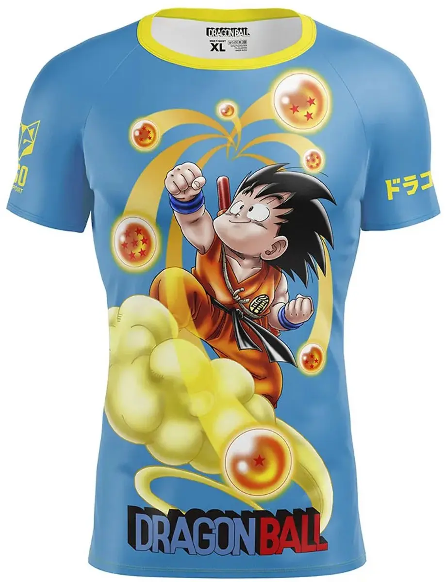 Otso Dragon Ball Balls T-shirt Met Korte Mouwen Blauw XL Man
