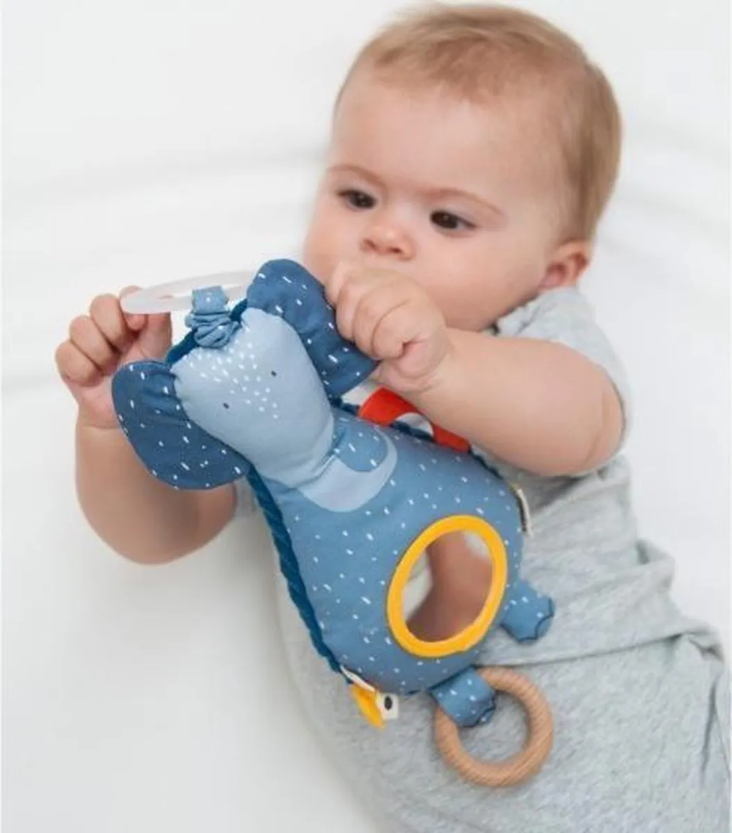Trixie Mrs. Elephant Voel-en Grijpspeelgoed - Blauw