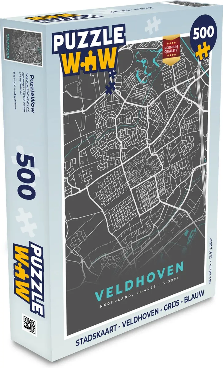 PuzzleWow Veldhoven Legpuzzel 500 Stuks