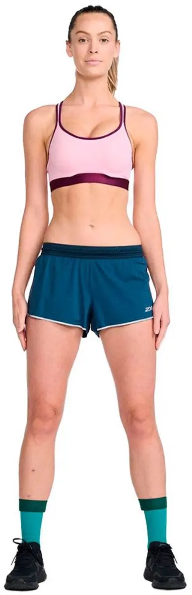 2xu Light Speed 3´´ Korte Broek Blauw XL Vrouw