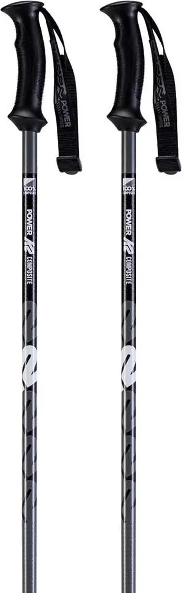 K2 Power Composite Skistokken 110cm Gunmetal - afbeelding 6 van 6