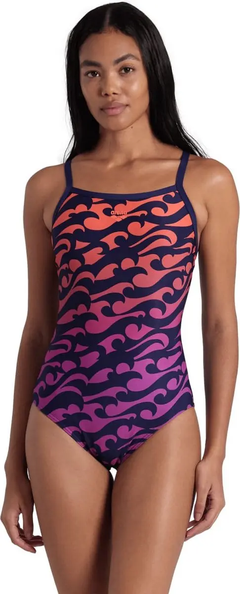 Arena W Surfs Up Swimsuit Lightdrop Back navy-navy Multi