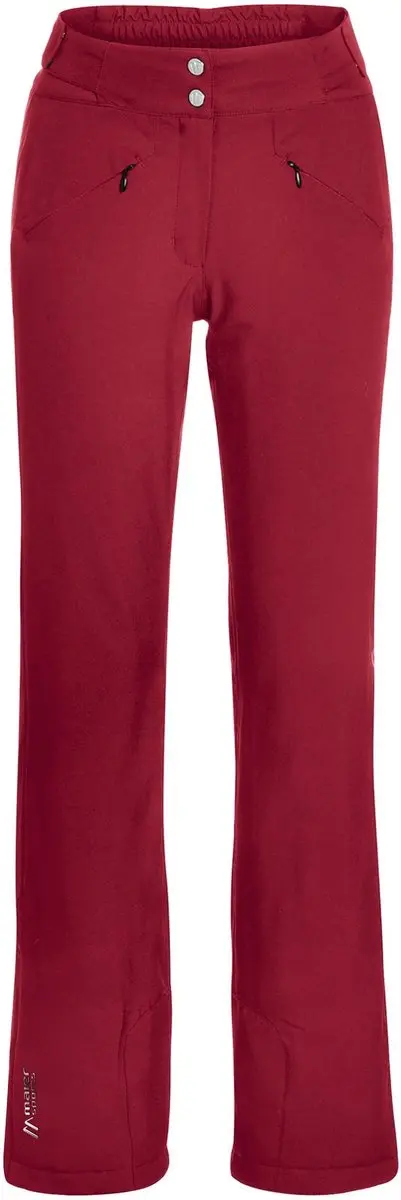 Maier Sports Dames Allissia Slim Skibroek Bordeaux Rood Maat 44