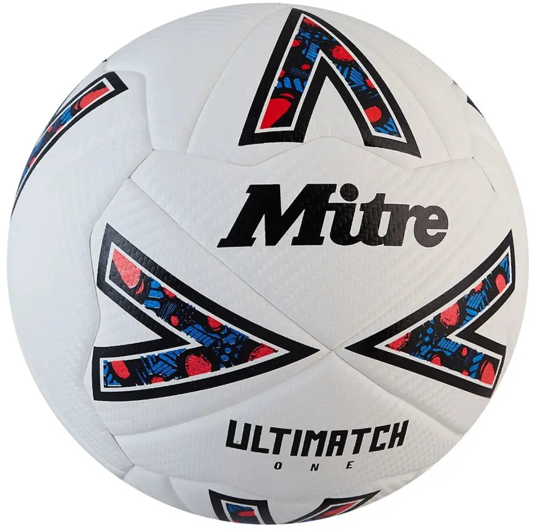 Mitre Ultimach One Voetbal 5 Wit - afbeelding 3 van 4