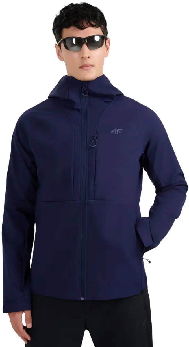 4F Jas Heren softshell Donkerblauw