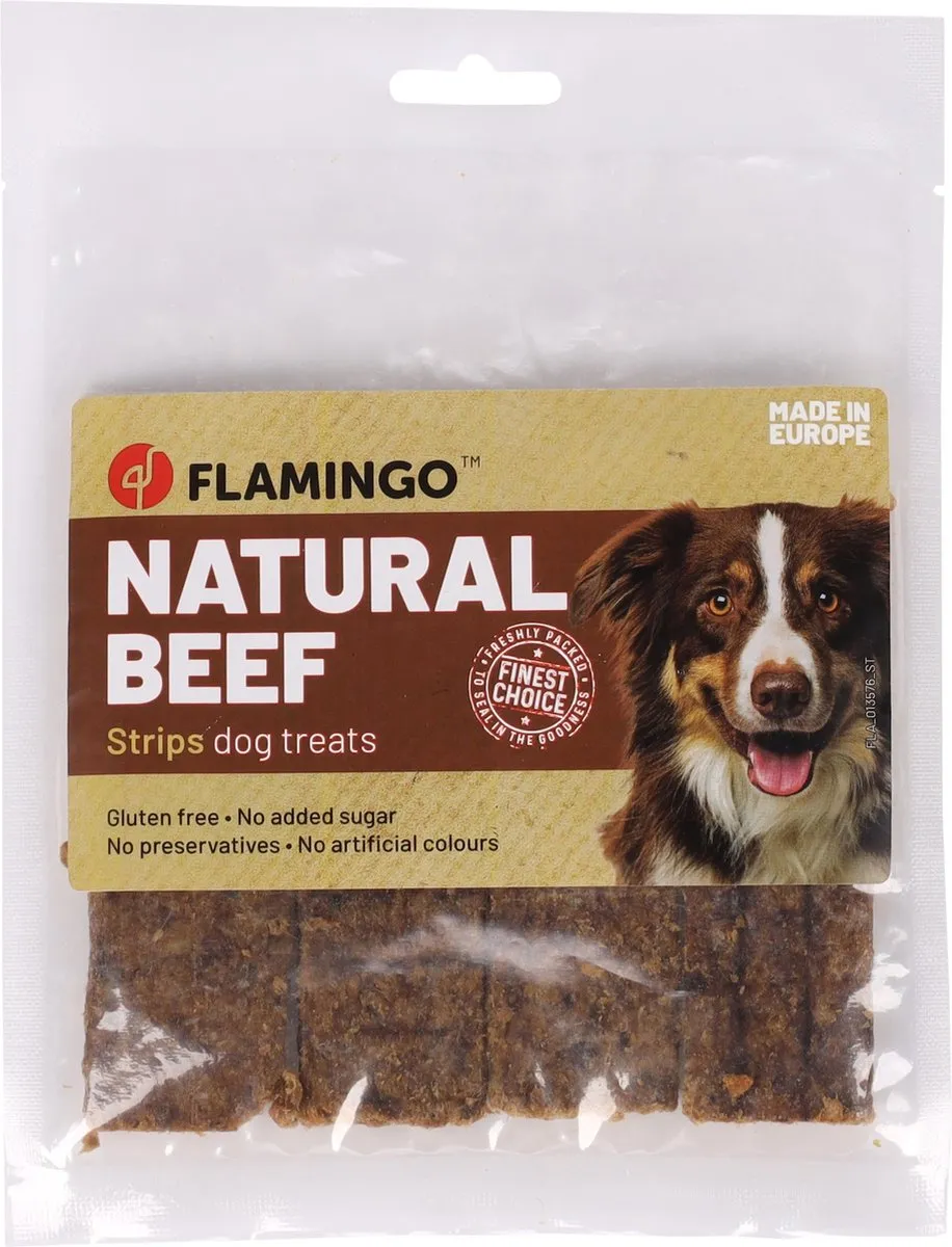 Flamingo Nature Snack Rund Strips 100g