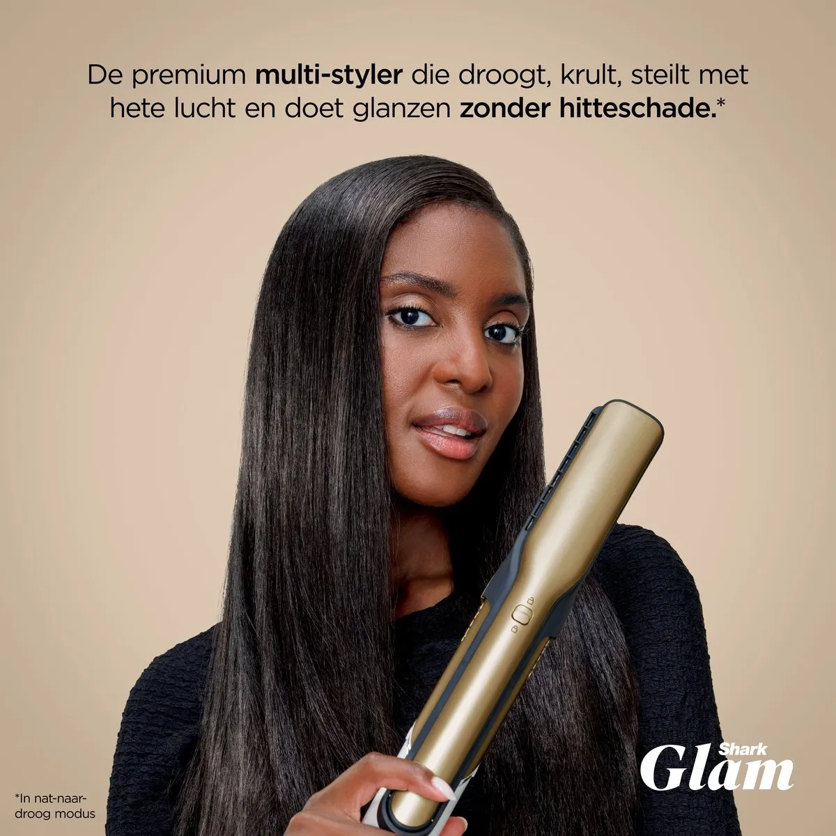 Shark Glam 5-in-1 Multistyler HD6052SEU - 5 standen - Wit/Goud