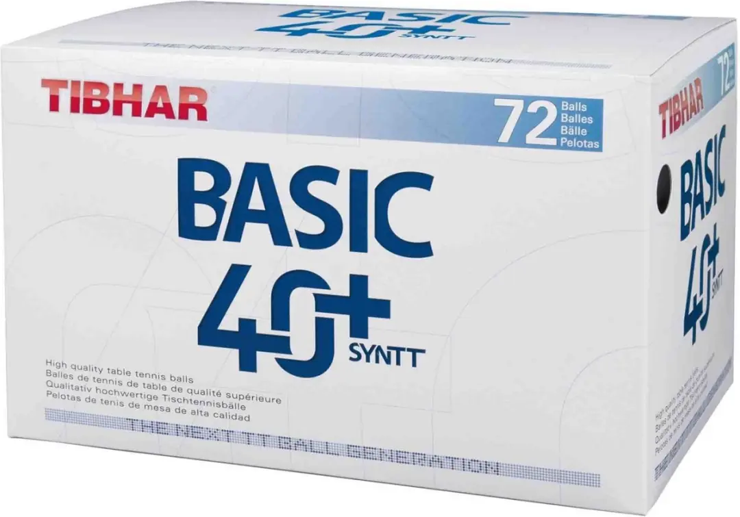 Tibhar Basic 40+ SYNTT NG Tafeltennisballen 72 Stuks