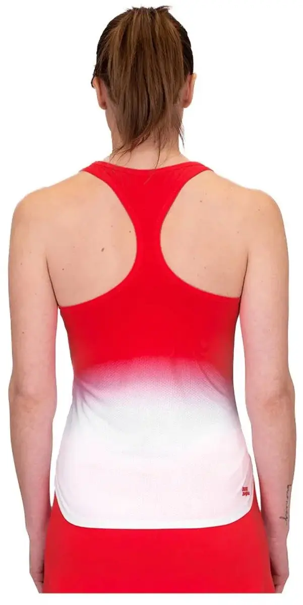 Bidi Badu Crew Gradiant Tank - Rood/Wit M - afbeelding 2 van 6