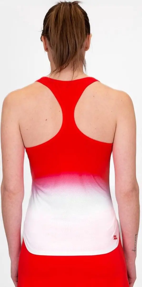 Bidi Badu Crew Gradiant Tank - Rood/Wit M - afbeelding 3 van 6