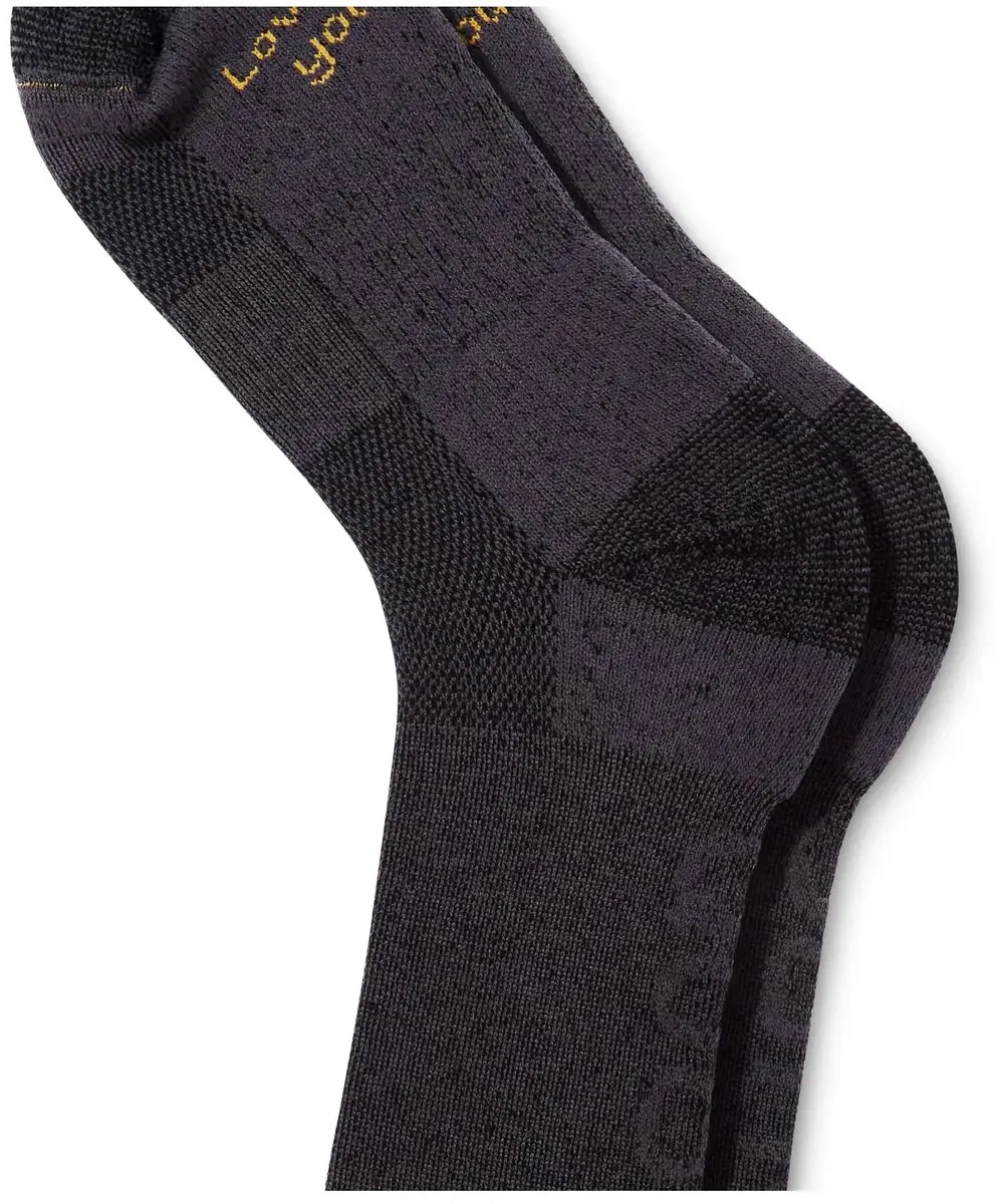 QUOC Quoc EXTRA FINE MERINO TECH WOOL SOCK / CHARCOAL / L