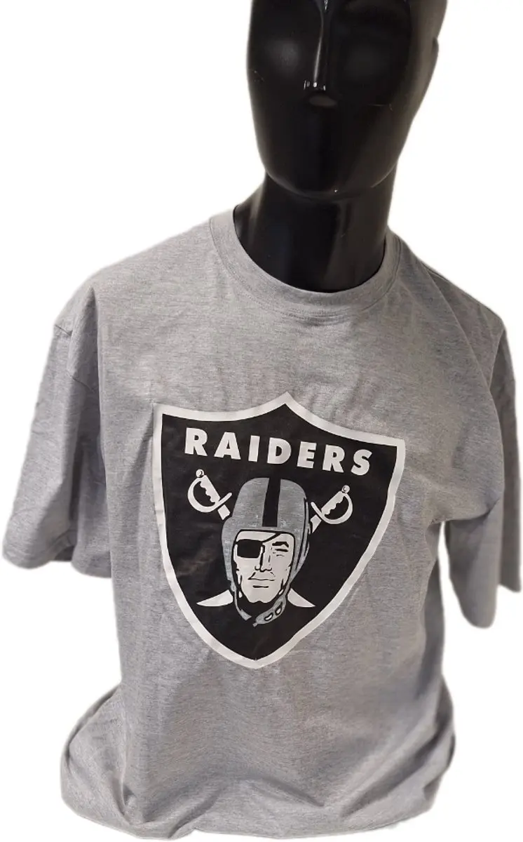 RAIDERS T-SHIRT-GREY-XL