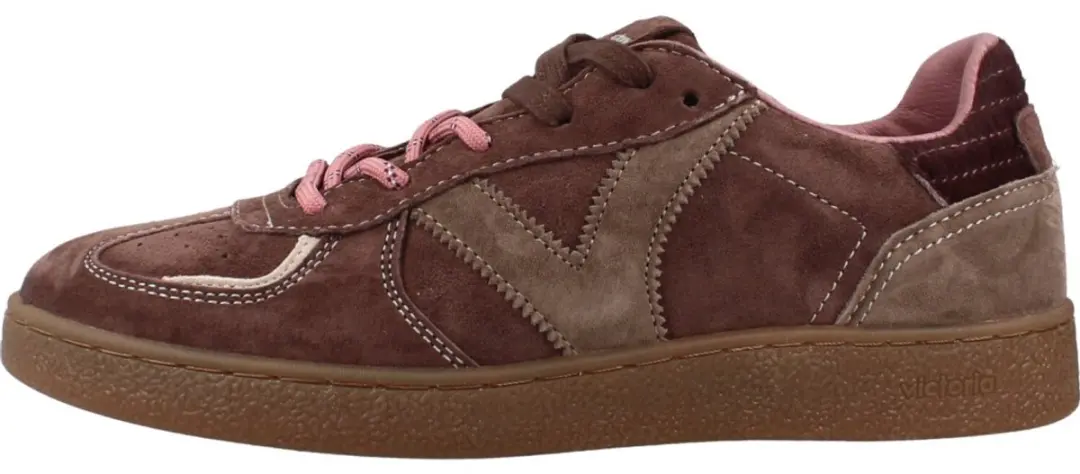 Victoria Londres Suède sportschoenen bruin - afbeelding 2 van 6