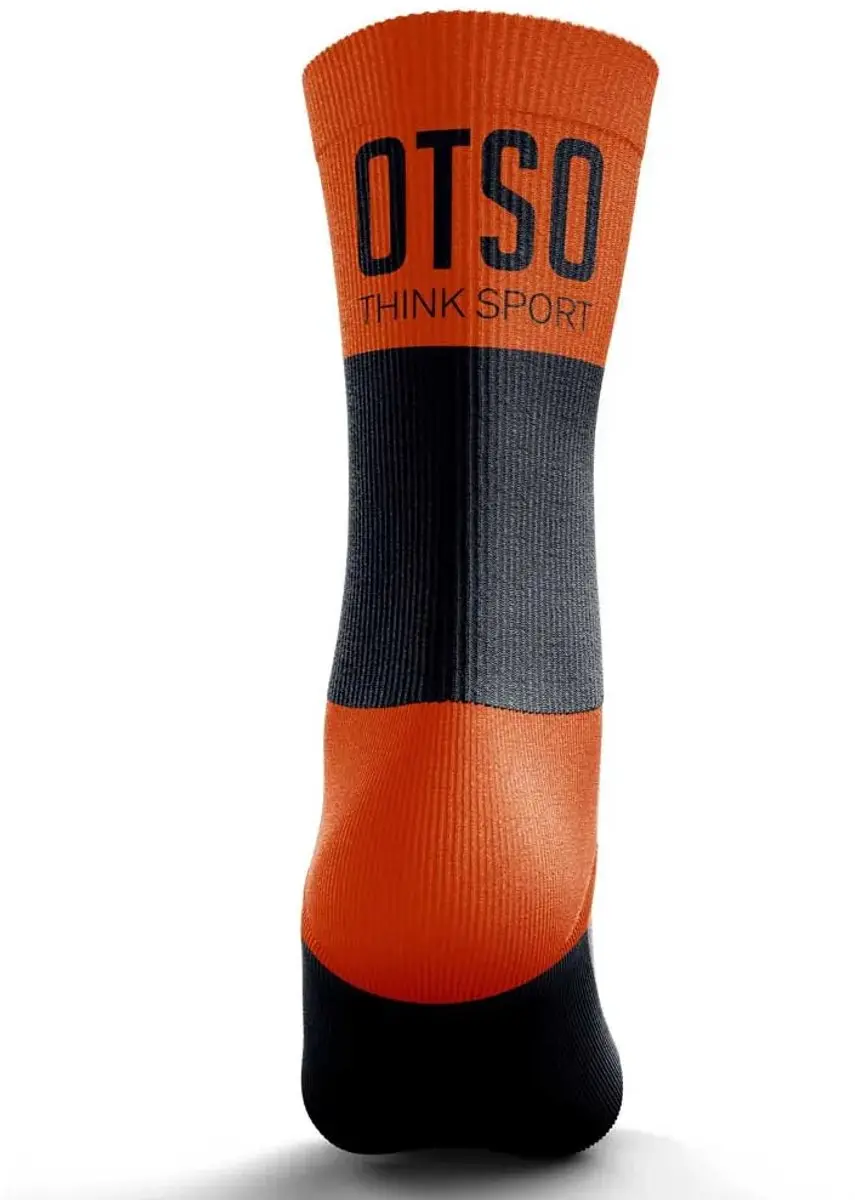 OTSO Multisport Mid Sokken Zwart Oranje - afbeelding 2 van 2