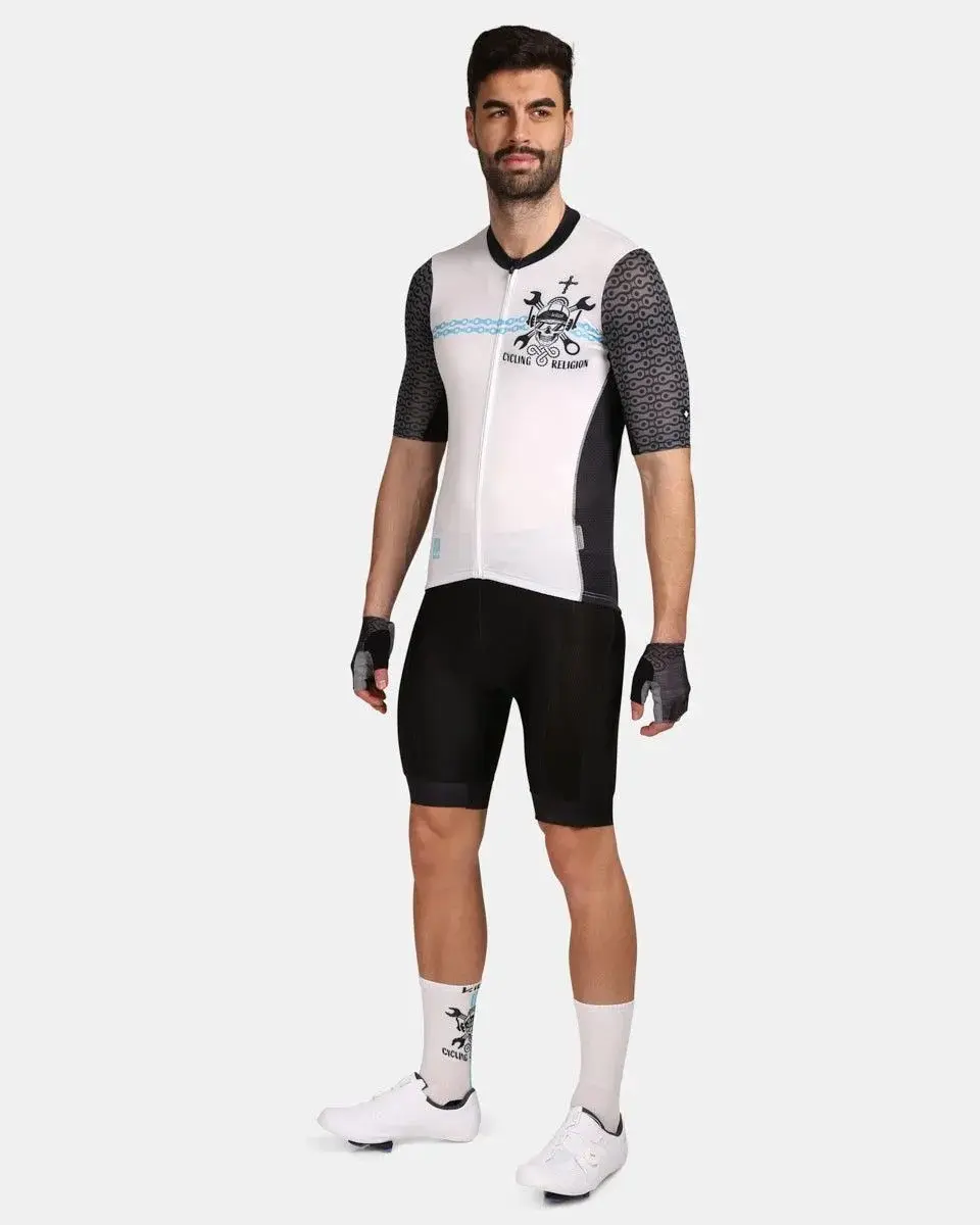 Men's Cycling Jersey Kilpi Rival-m White