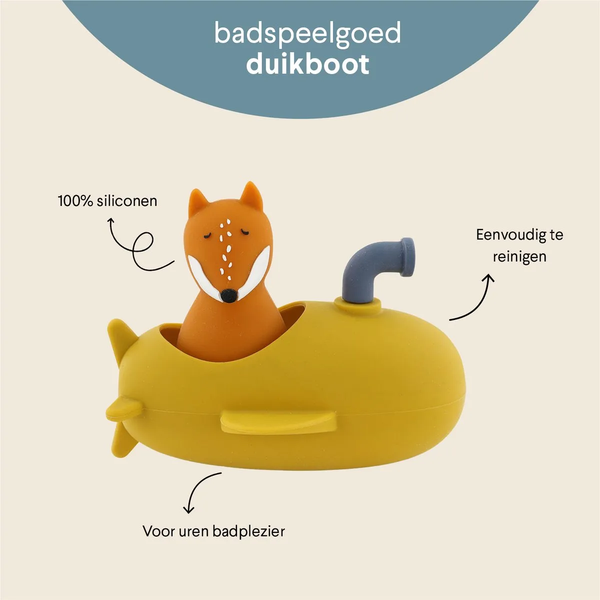 Trixie Badspeelgoed Duikboot Mr. Fox 540085 - Oranje
