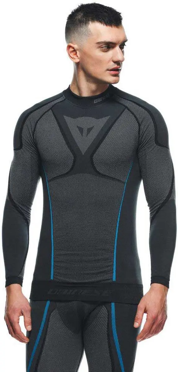 Dainese Dry LS Thermoshirt Zwart-Blauw