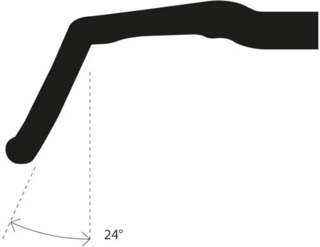 Deda Gera Alloy Gravelstuur 42cm POB - Grijs - afbeelding 3 van 6