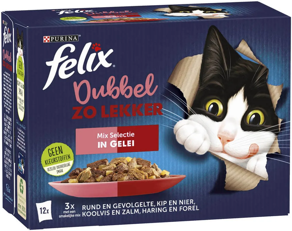 Felix Dubbel Zo Lekker Mix Selectie Kattenvoer