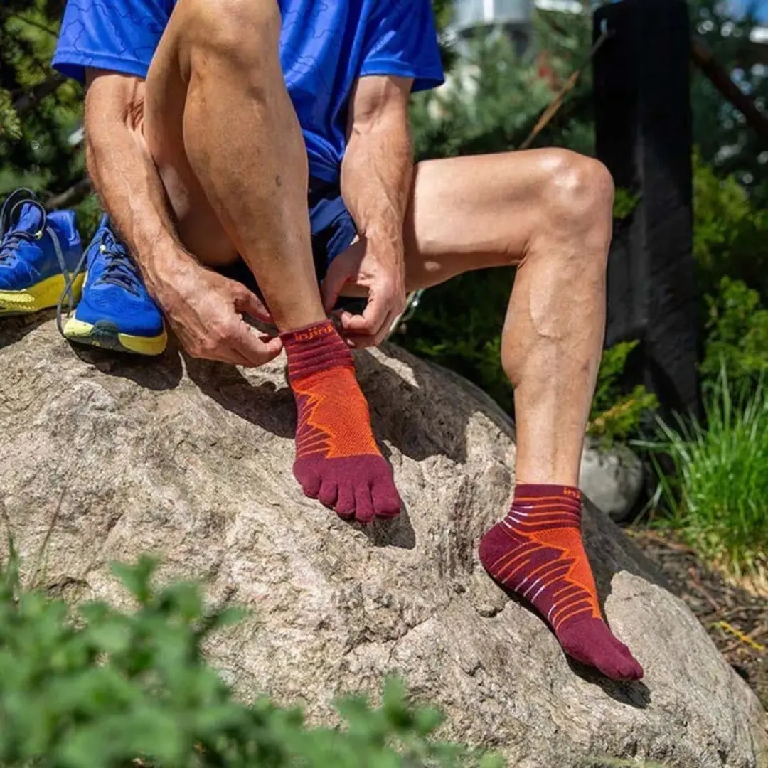 Injinji Ultra Run Mini-Crew Bordeauxrood 37-40 - afbeelding 5 van 5