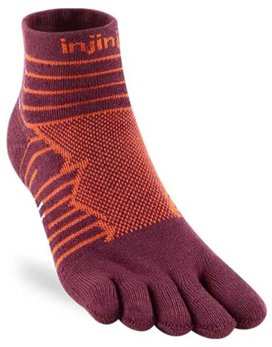Injinji Ultra Run Mini-Crew Bordeauxrood 37-40 - afbeelding 4 van 5