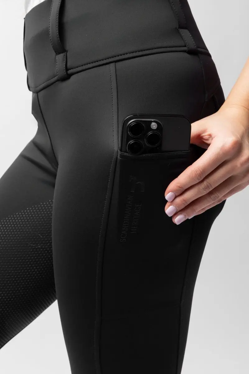 Horze Anya dames fullseat rijlegging - 40 - Zwart - afbeelding 3 van 6