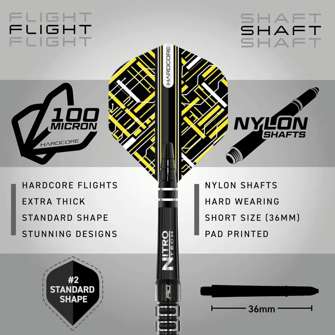 Red Dragon Astraeus Q4X Parallel Dartpijlen 3 Stuks - afbeelding 5 van 6