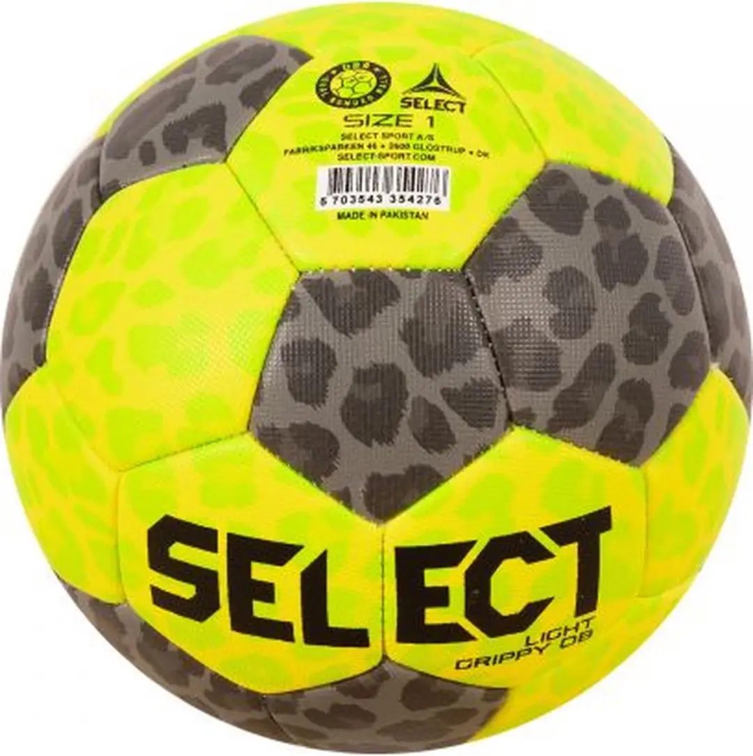 Select Light Grippy II Handbal Maat 1 - Geel/Grijs - afbeelding 5 van 6