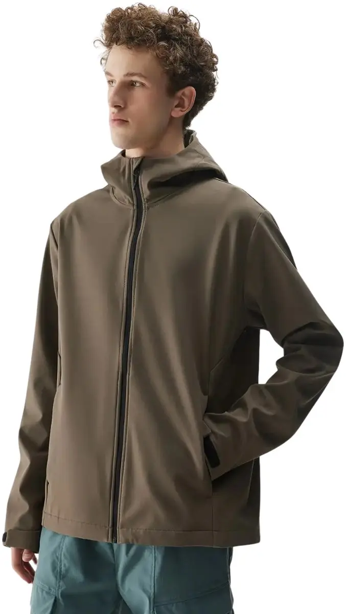 4F Jas Heren softshell Bruin