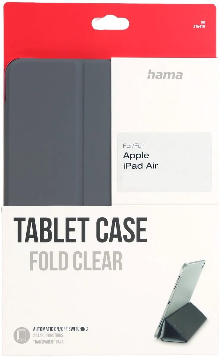 Hama Tablet-case Fold Clear 00216410 - iPad Air 10.9" - Grijs