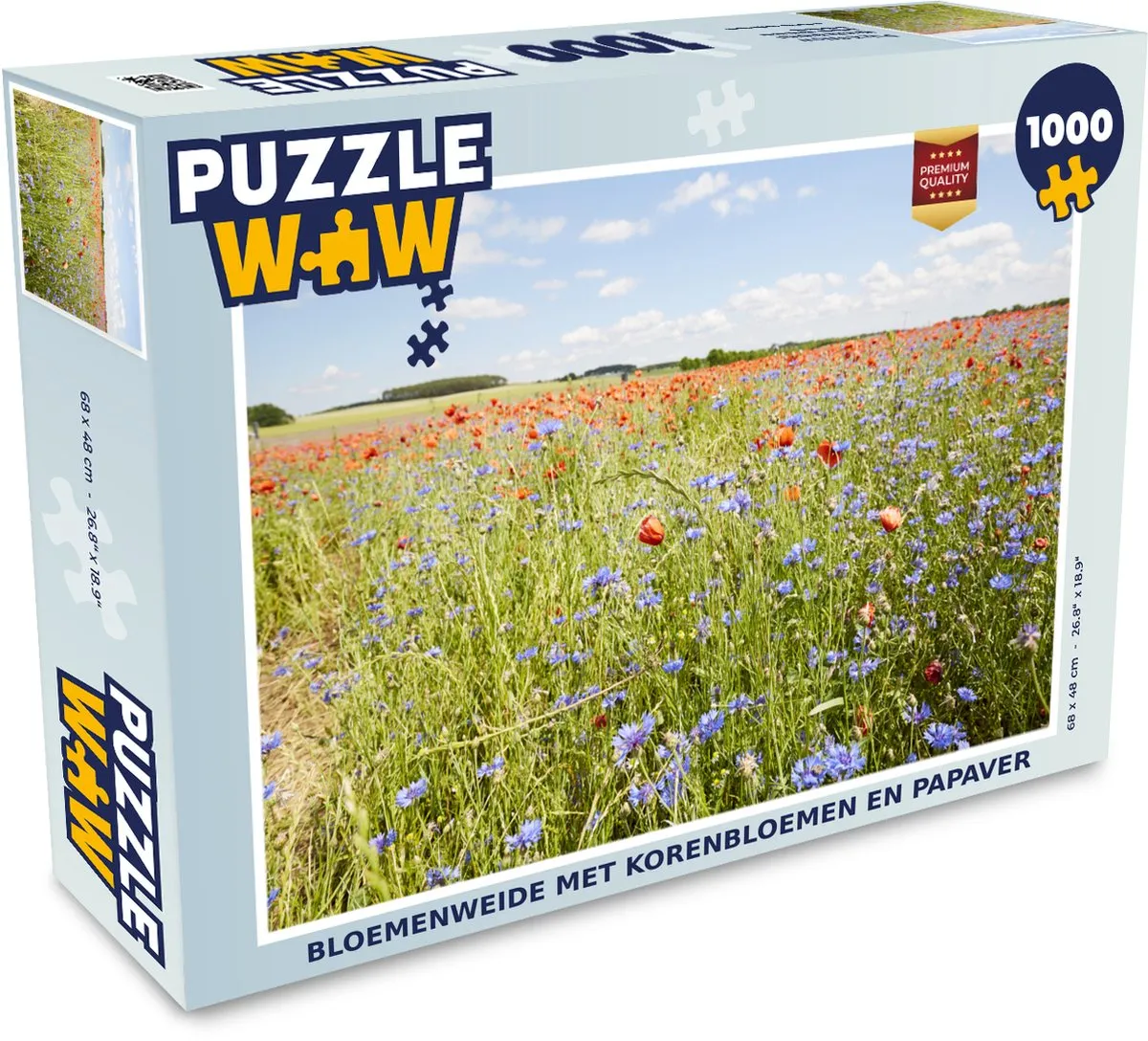 PuzzleWow Bloemenweide Legpuzzel 1000 Stuks