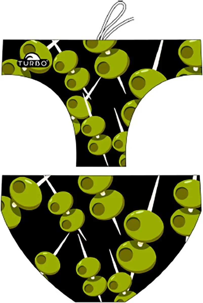 Turbo Filed Olive Zwemslip Zwart 4XL Man