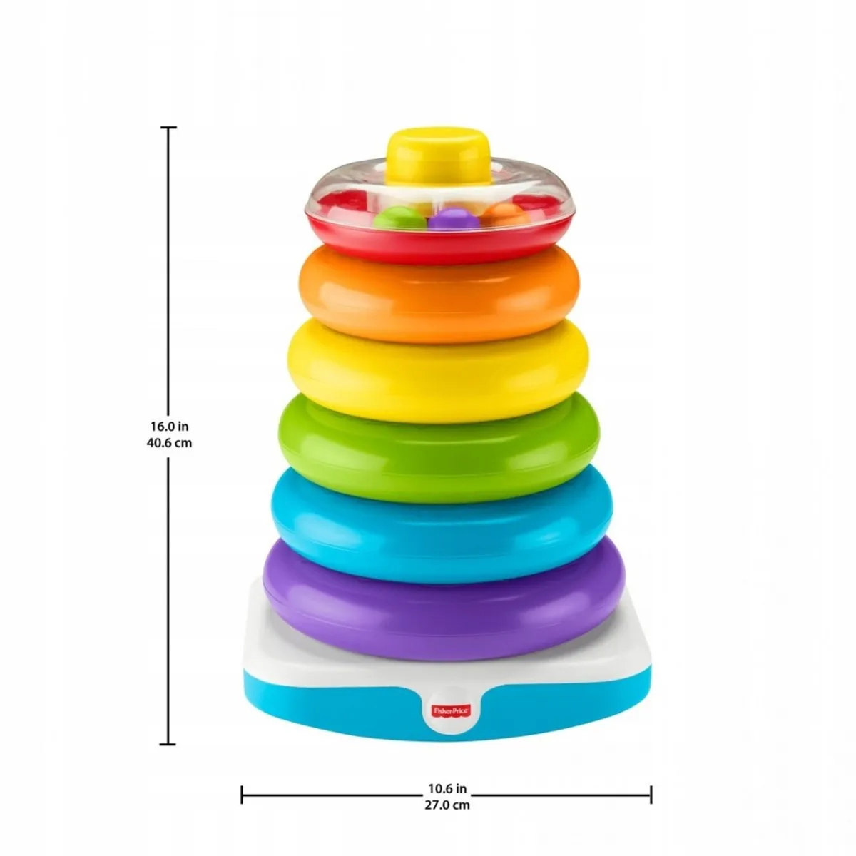 Fisher Price Gigapiramidka Kleurrijke Ringen - 6 Stuks