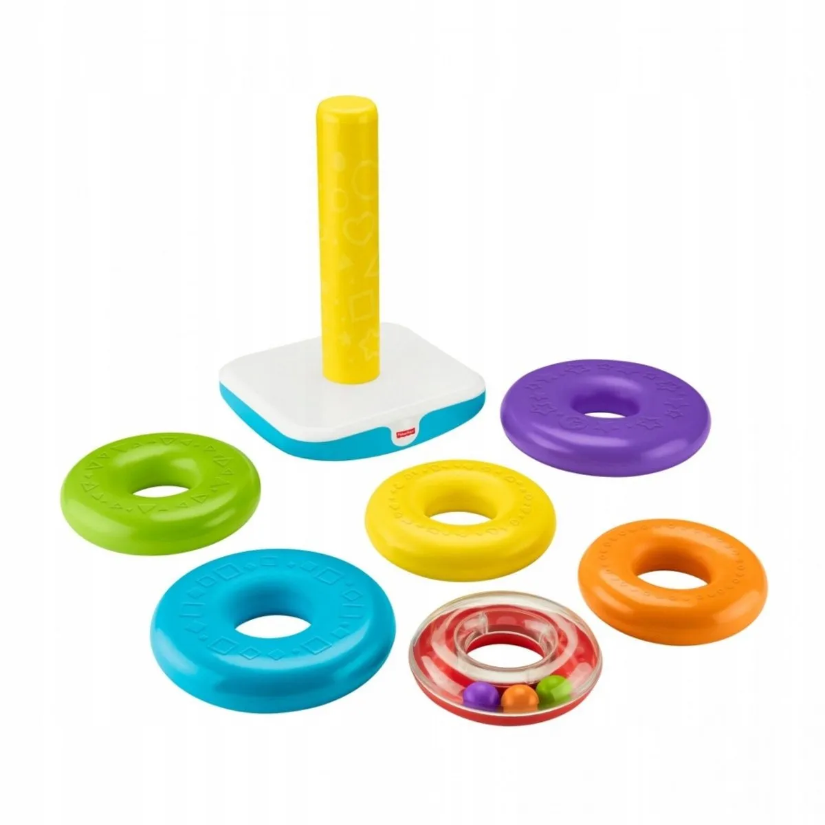 Fisher Price Gigapiramidka Kleurrijke Ringen - 6 Stuks