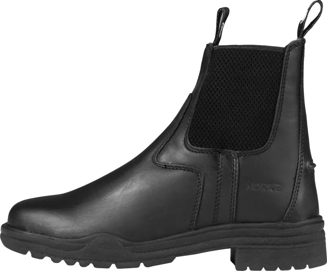 Horka Stal-/rijschoen Jodhpur-protecto Unisex Leer Zwart Mt 39