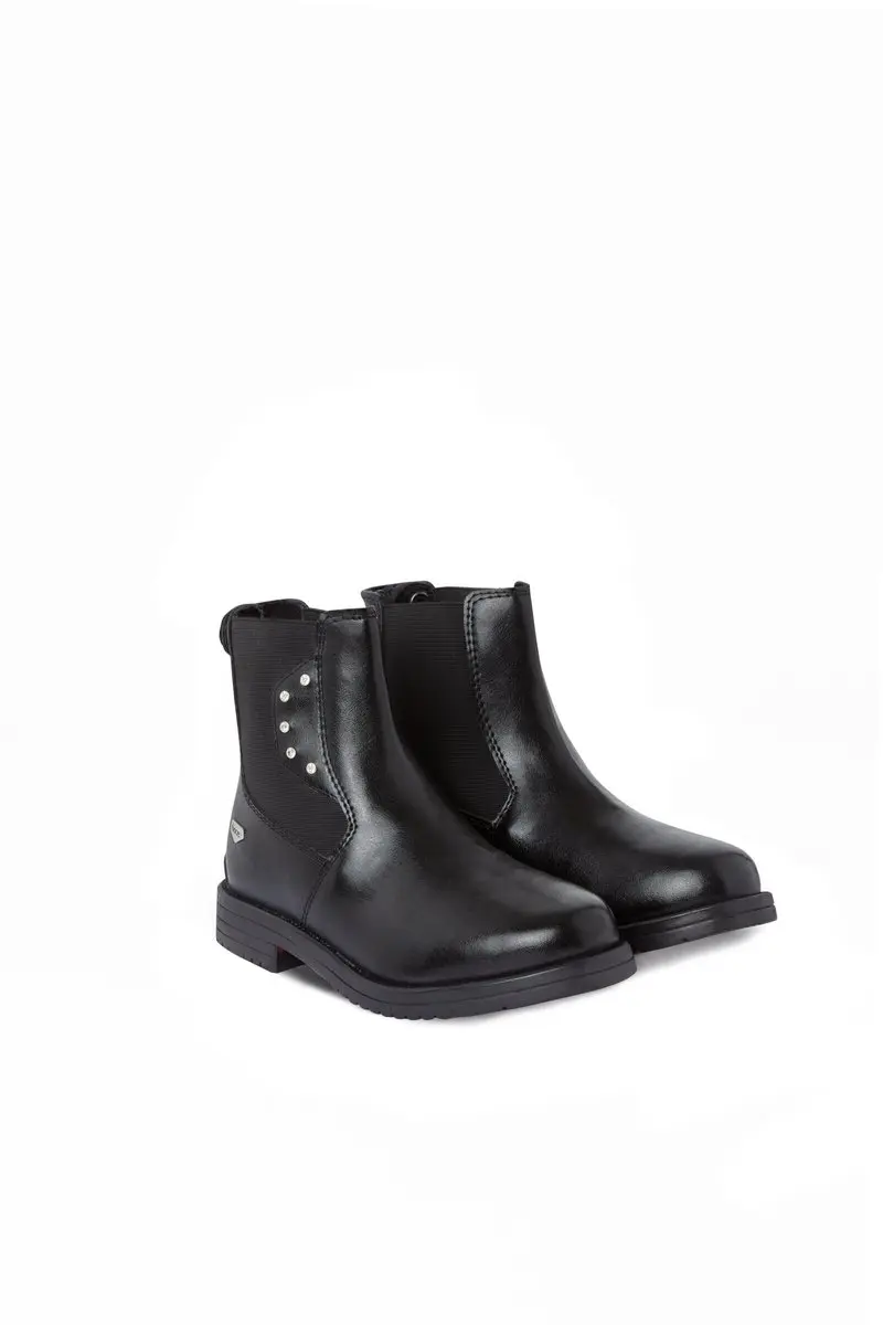 Horze Portland jodhpur laarsjes met kristallen, kids, Black, 34