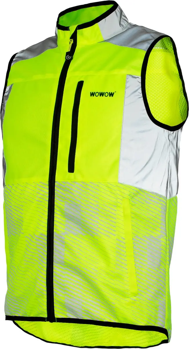 Tracker Jacket Fluo mouwloze loopjas- fietsjas EN17353 - Yellow M