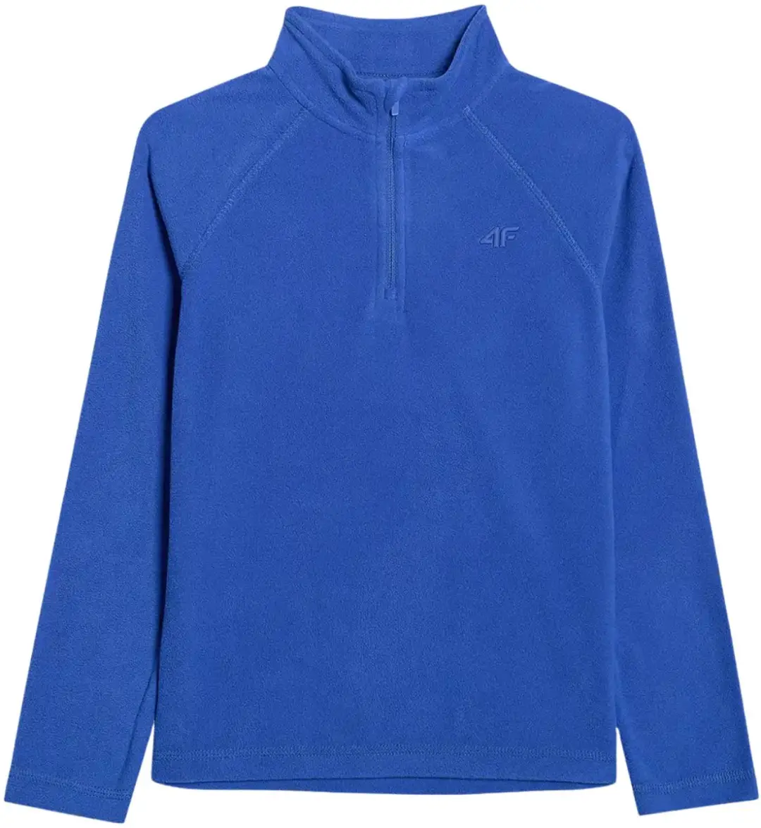 4F Sweater Fleeceowa Jongens Kobaltblauw