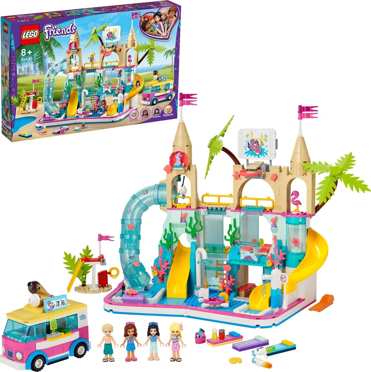 LEGO Friends Zomer Waterpretpark 41430 - 4 Minifiguren - afbeelding 2 van 6