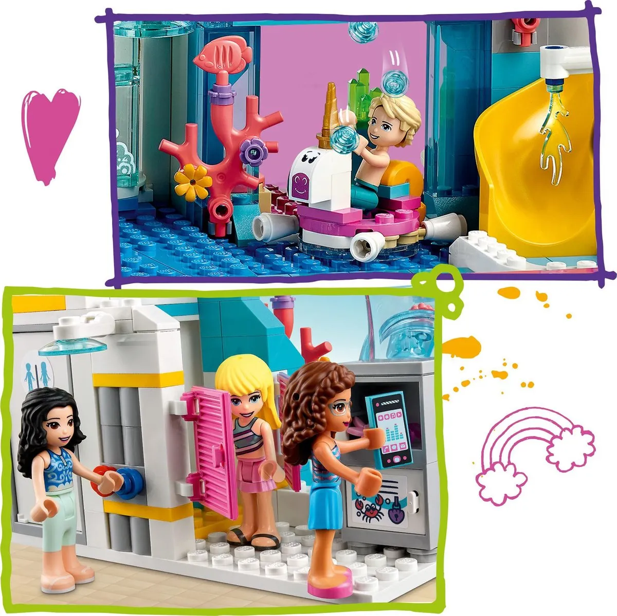 LEGO Friends Zomer Waterpretpark 41430 - 4 Minifiguren - afbeelding 6 van 6