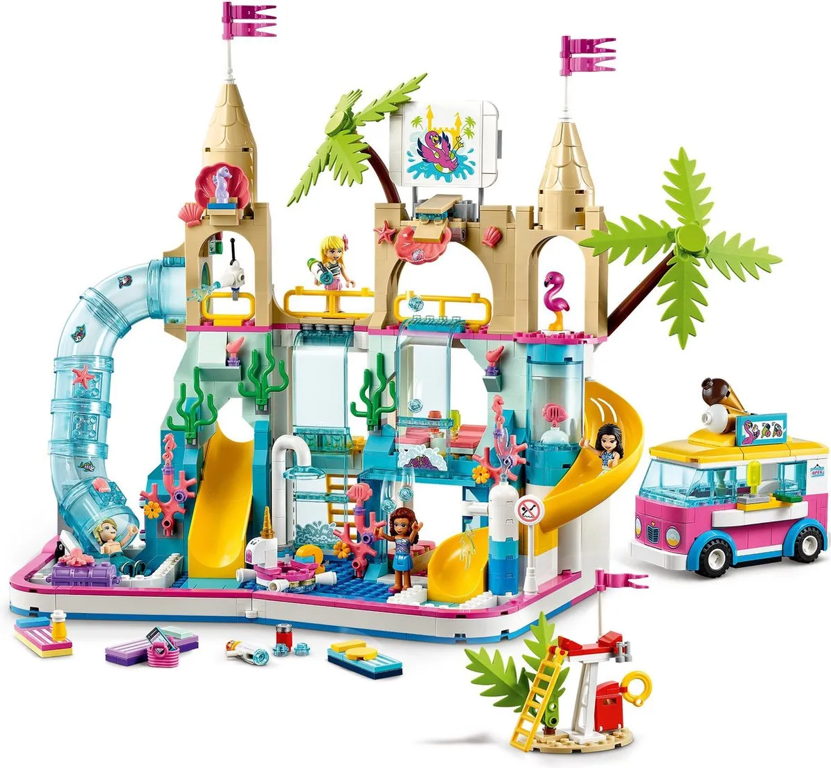 LEGO Friends Zomer Waterpretpark 41430 - 4 Minifiguren - afbeelding 3 van 6