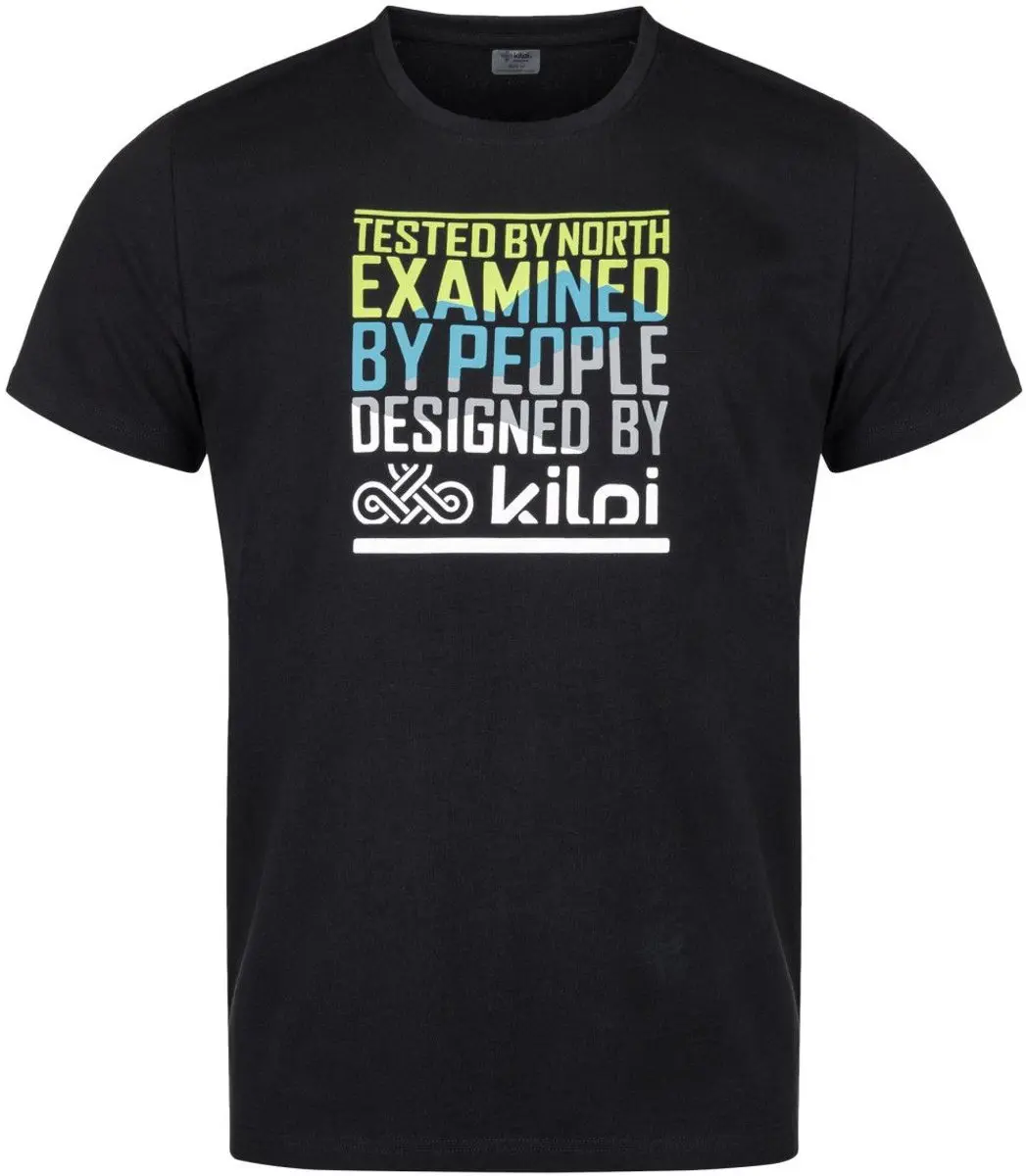 Heren katoenen t-shirt kilpi typon-m zwart s