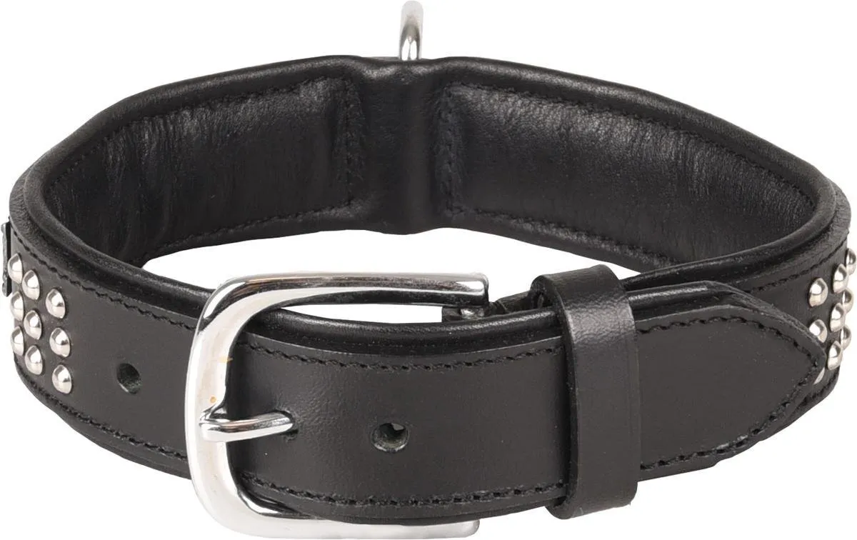 Flamingo Sedona Halsband - Leder Zwart S 31-35cm - afbeelding 5 van 6