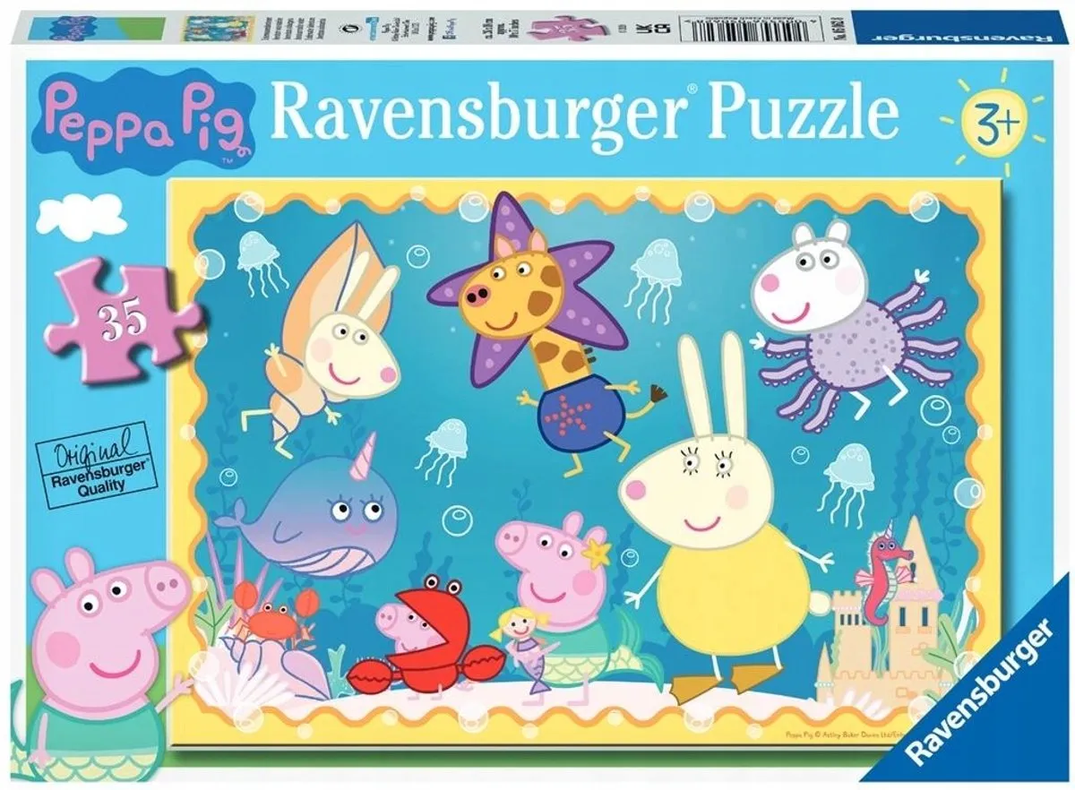 Ravensburger Peppa Pig Onderwateravontuur Puzzel 35 Stuks - Multi