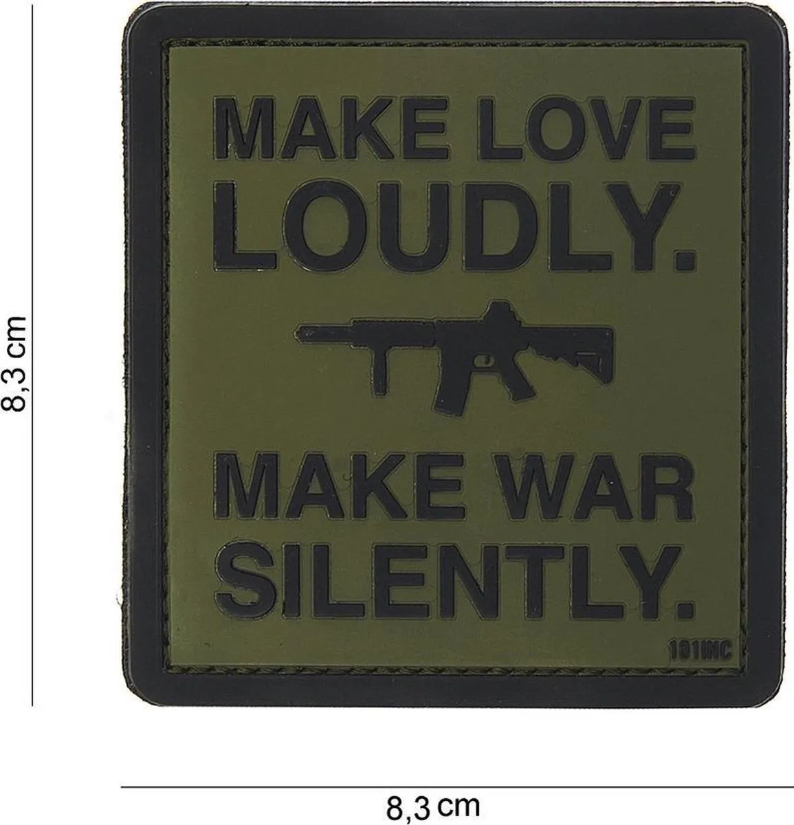 101 Inc Embleem 3D PVC Make Love Loudly